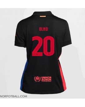 Billige Fotballdrakt Barcelona Dani Olmo #20 Replika Bortedrakt Dame 2024-25 Kortermet